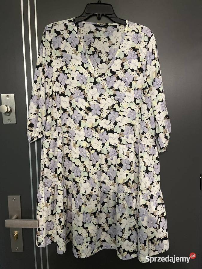 Only sukienka modny wzór kwiaty floral hit blog Choszczno