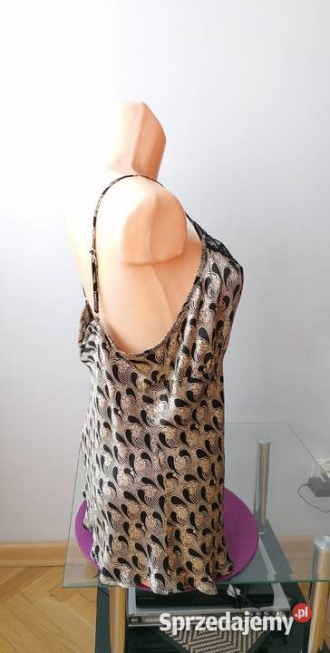 ELEGANCKI SATYNOWY ZŁOTY TOP GEORGE RUK 18EUR 46 Łódź