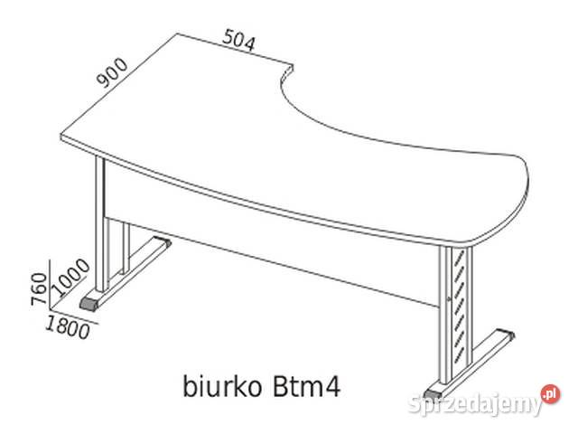 Duże biurko stan mało używane z kontenerkiem Wierzchowisko