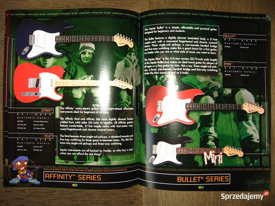 Squier Guitars Basses katalog Kępice