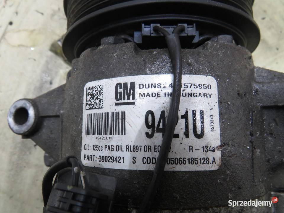 SPRĘŻARKA KLIMATYZACJI ZAFIRA C 16 CDTI 39029421