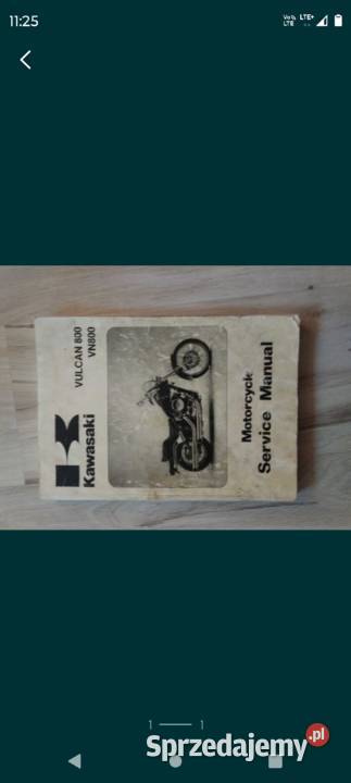 Książka serwisowa ang Kawa VN 800 96r Ostrołęka sprzedam