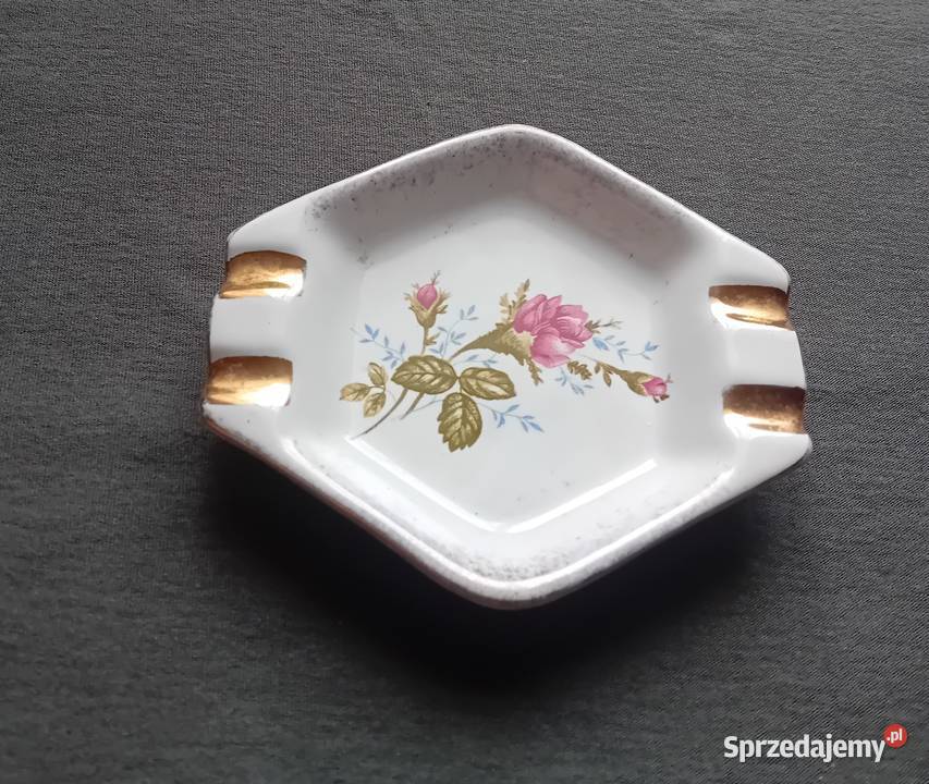 Popielniczka HenCer Chodzież dekor Złota Róża Koźminek sprzedam