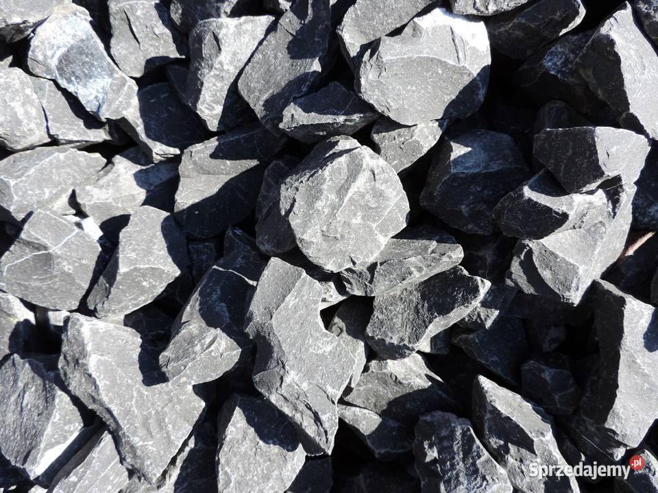 Grys Bazalt Kamień Czarny ogrodowy Antracyt