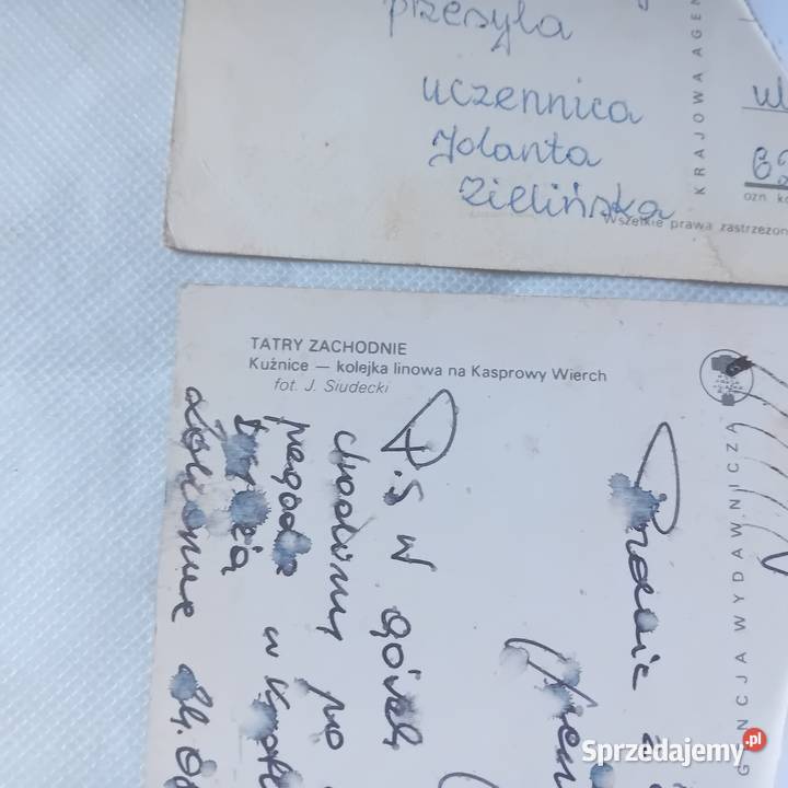 Zestaw 3 pocztówek Tatry Zachodnie KAW 1980 r Koźminek sprzedam