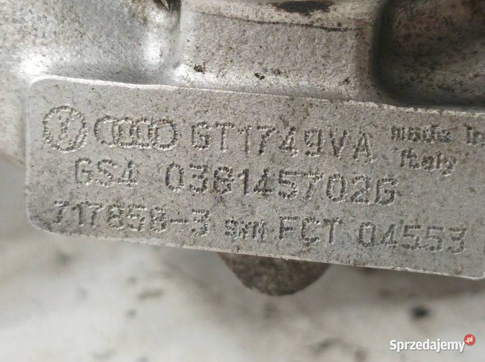 TURBOSPRĘŻARKA 038145702G 19 TDI Audi A4 II osobowe