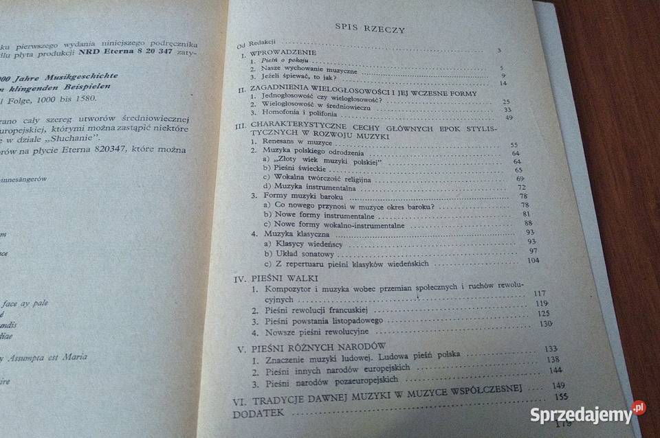 Wychowanie muzyczne podręcznik klasy II 2 liceum Gdańsk