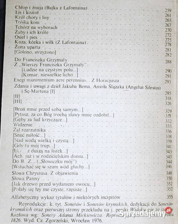 Wybór poezyj Tom 1 i 2 Adam Mickiewicz Rok wydania 1986 lubelskie Chełm