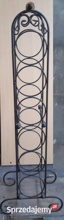 Stojaki na wino i świeczniki z drutu czarny