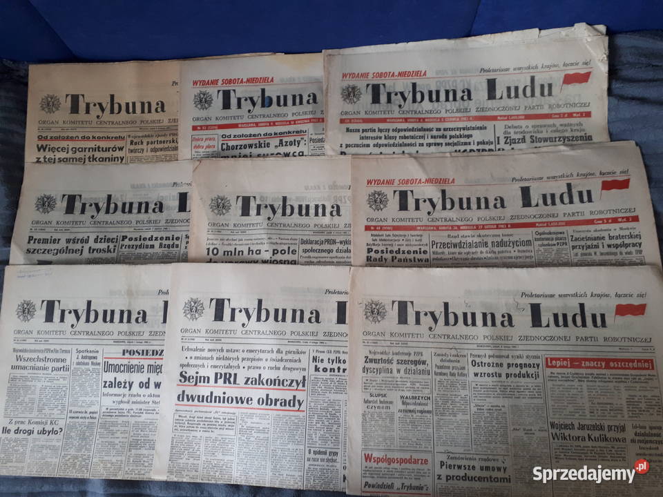 Trybuna Ludu 9sztuk 1983 402 202 102 2702 403 mazowieckie Pruszków