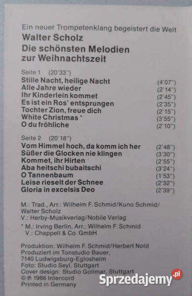 rzadkość Walter Scholz Die Schnsten Melodien Zur Gliwice