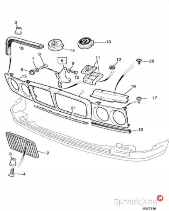 UCHWYT MOCOWANIE GRILLA JAGUAR XJ6 XJ12 osobowe sprzedam