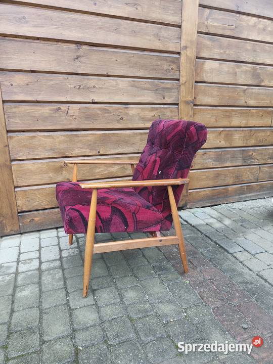 Fotel Lisek z czasów PRL Łęg Tarnowski sprzedam