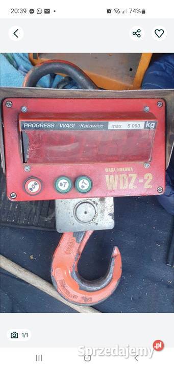 Waga hakowa 5ton śląskie Sosnowiec