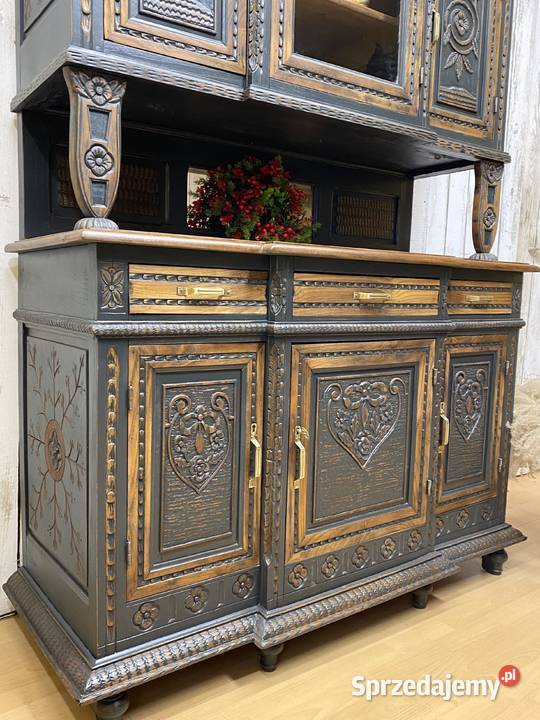 Kredens Bretoński odnowiony dąb Francja II pół Dom i Ogród Warszawa