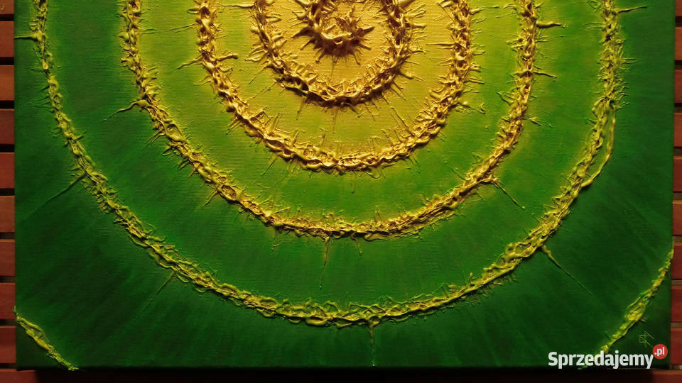 Obraz akryl płótno Złota spirala 5 50x50 Sieradz