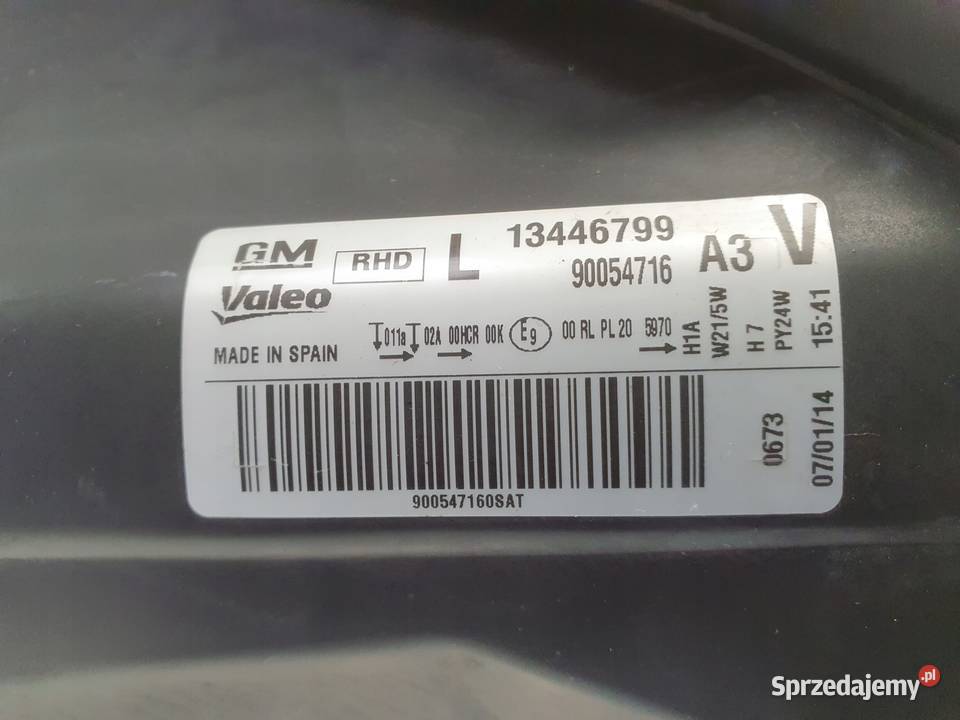 LAMPA LEWA Opel Corsa D LIFT lewy przód przednia osobowe Chełm