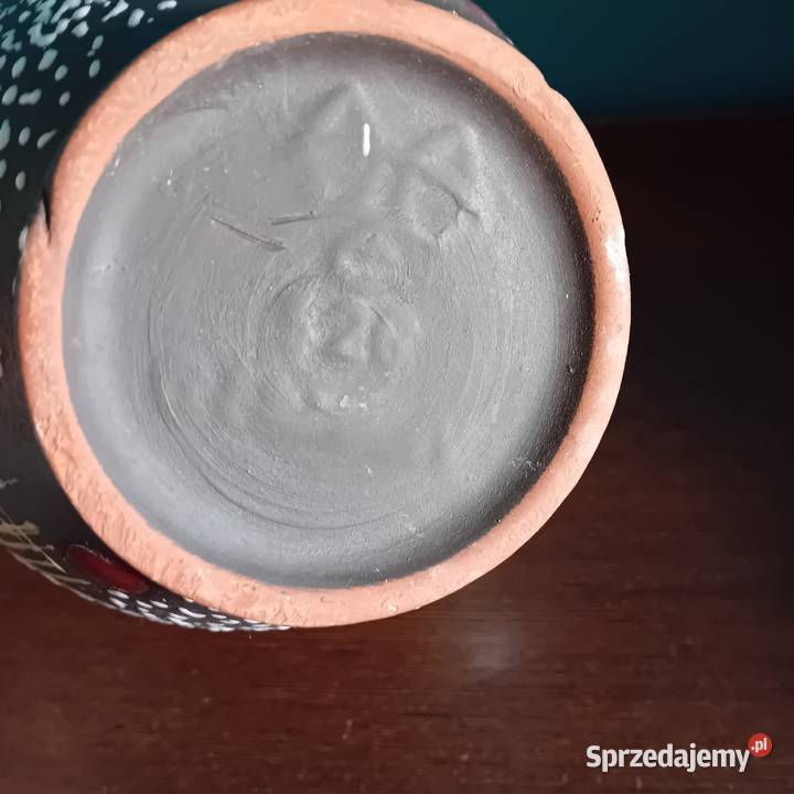 Ceramiczny ręcznie zdobiony wazon Carstens Koźminek
