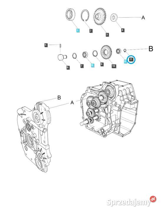 Pierścień segera S810017001 LS Tractor 40198538 podkarpackie Tajęcina sprzedam
