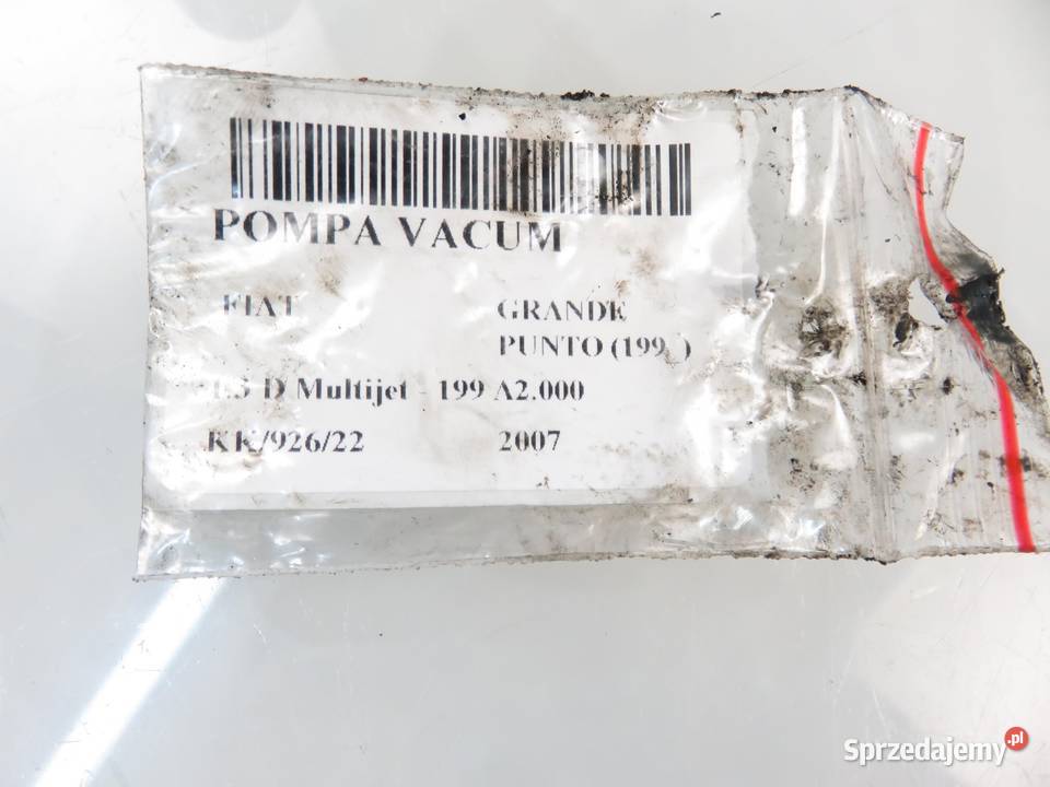POMPA VACUM FIAT GRANDE PUNTO 13 D Multijet Pompy podciśnieniowe