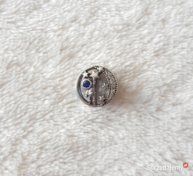 Nowy koralik bead charms srebro 925 kosmonauta srebrne Szczecin