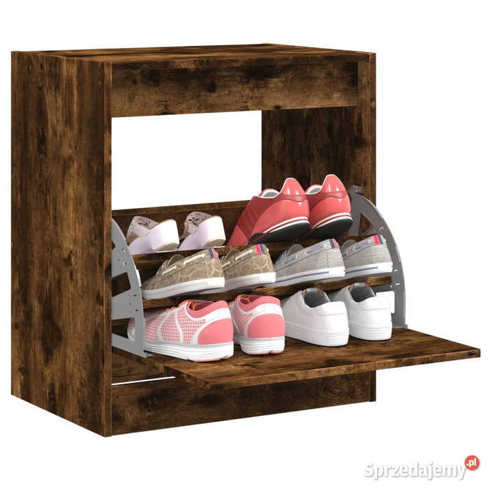 Szafka na buty przydymiony dąb 60x42x69 WM839984 mazowieckie Warszawa