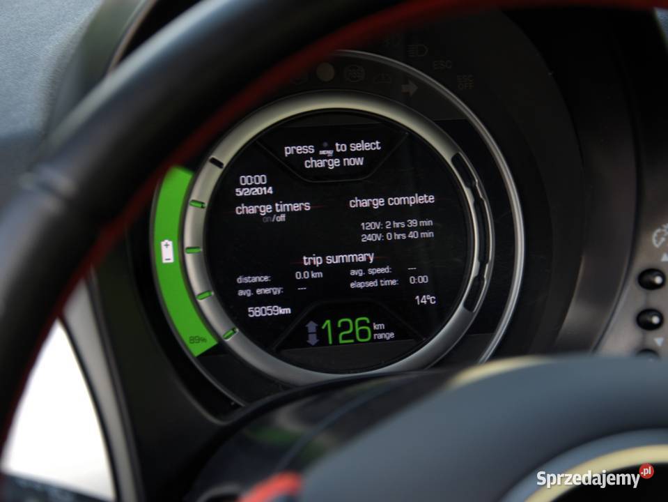 Fiat 500e Biała perła BEZWYPADKOWY orgprzebieg Rzeszów sprzedam