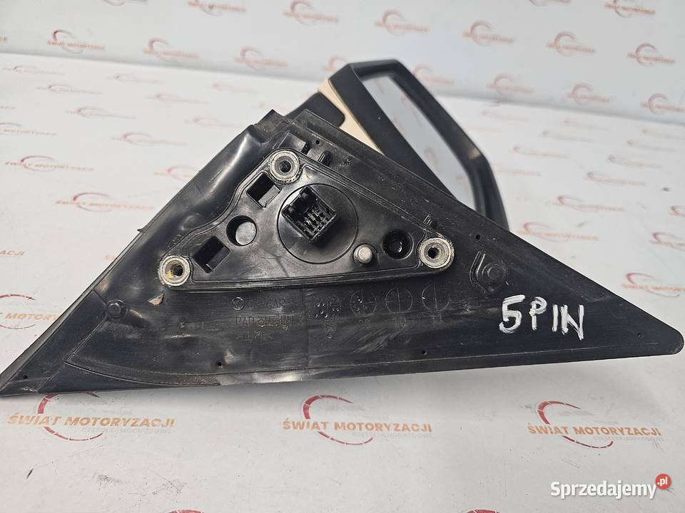 KIA SOUL 09r Lusterko lewe 5pin białe anglik świętokrzyskie Kielce