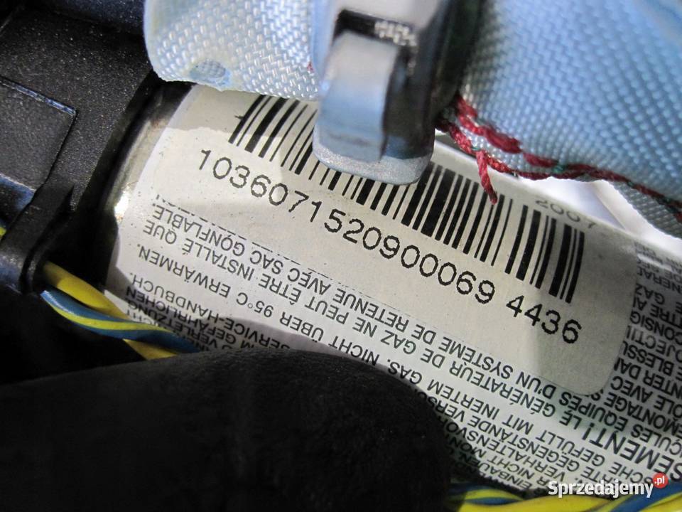 BMW E81 E87 LIFT 07r kurtyna lewa 84707586908C Poduszki powietrzne