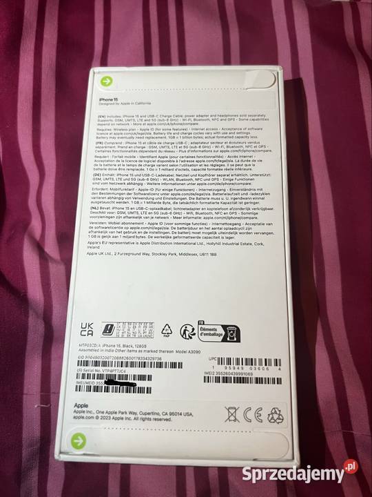 iPhone 15128 GB niebieski