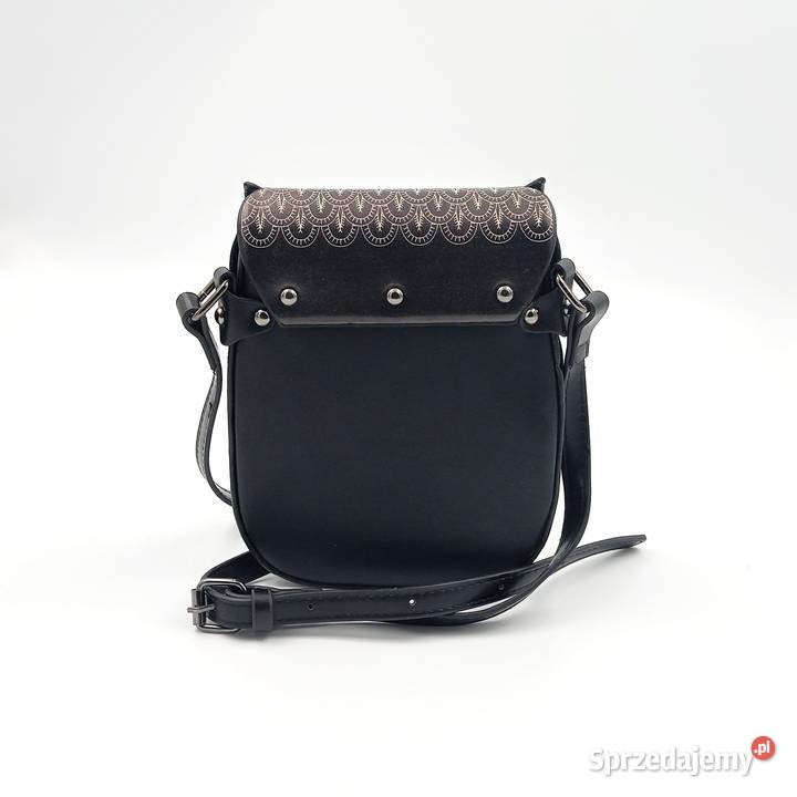 Torebka damska skórzana na ramie czarna sowa Zawiercie sprzedam