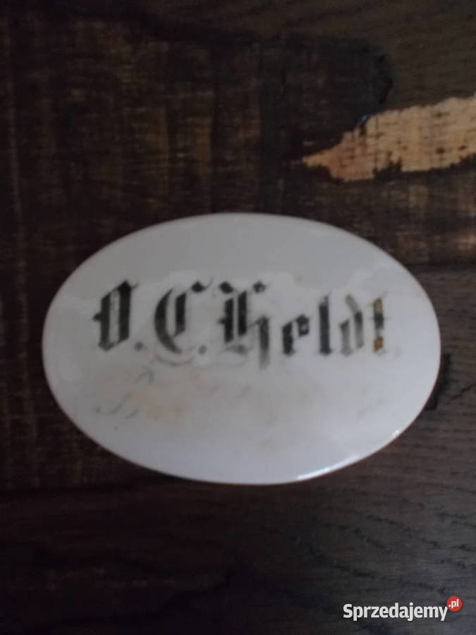 Przedwojenna PorcelankaWypukły KształtZestaw 2 Szczecin