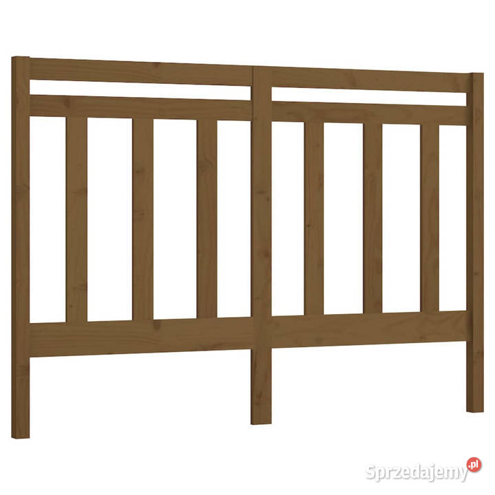 Wezgłowie łóżka miodowy brąz 141x4x100 drewno mazowieckie sprzedam