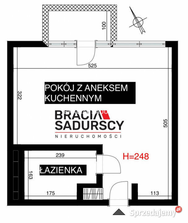 Mieszkanie 28m2 1pok Kraków 28m2