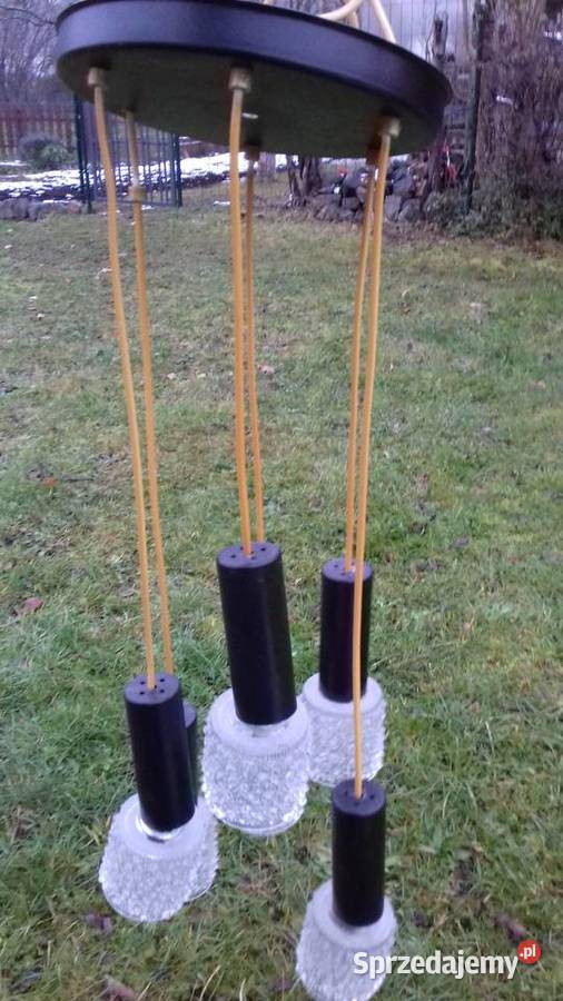 retro lampa wiszaca Kamenicky Senov lata 60 te Lubań