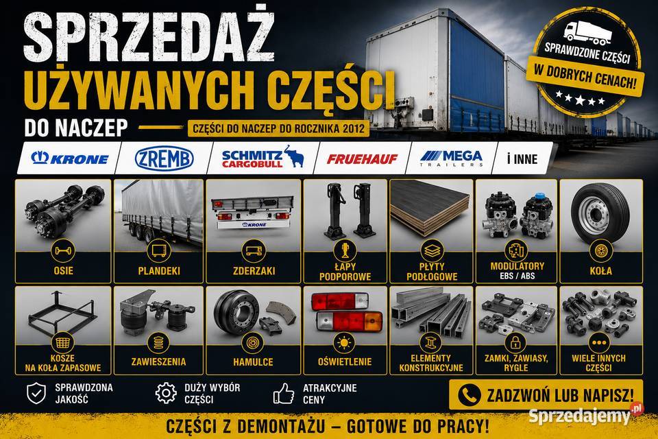 Części do naczep Pozostałe Żmigród