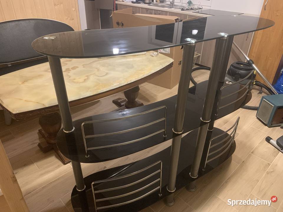 Regał szklany gabinet fryzjerski śląskie