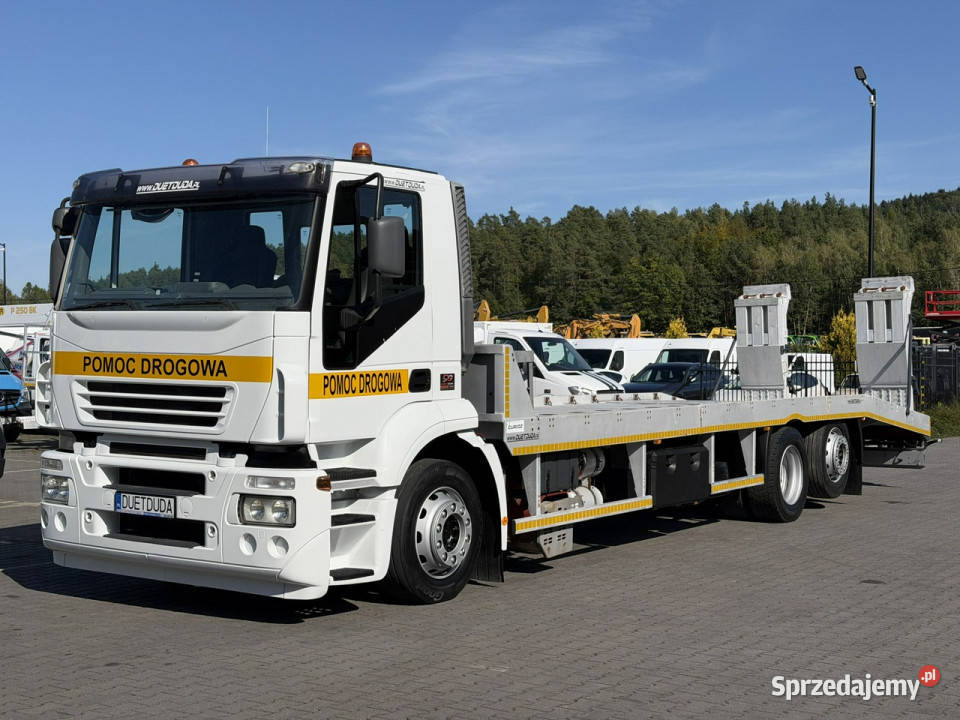 Iveco STRALIS Laweta Platforma Pomoc Drogowa 6x2 diesel świętokrzyskie Widełki