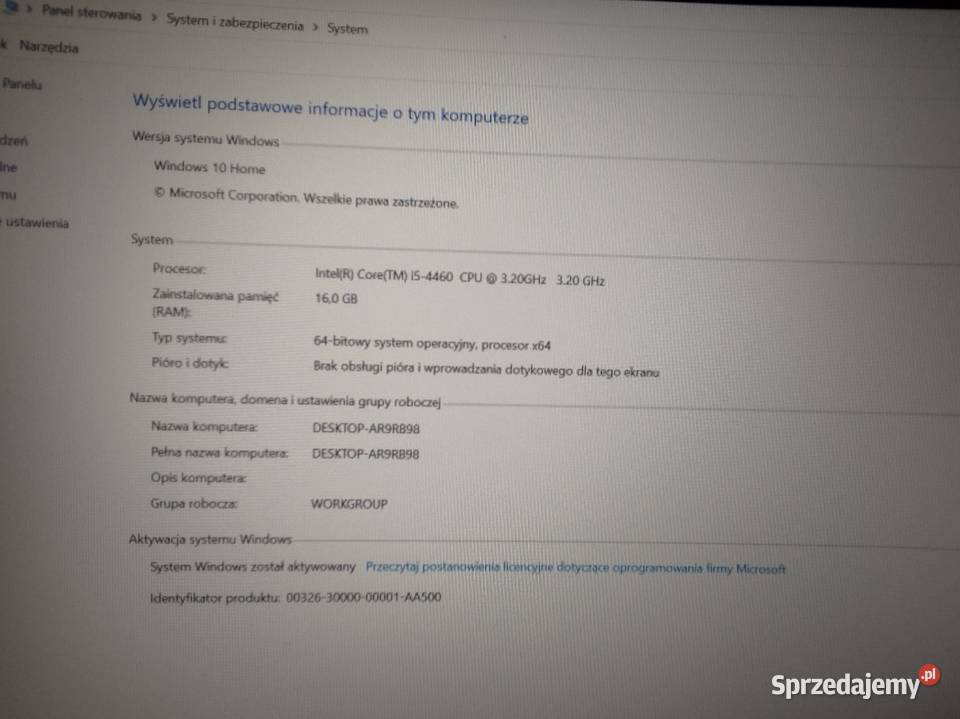 Komputer PC MSI 27 165Hz CURVED i5 GTX 960 Pogwizdów sprzedam