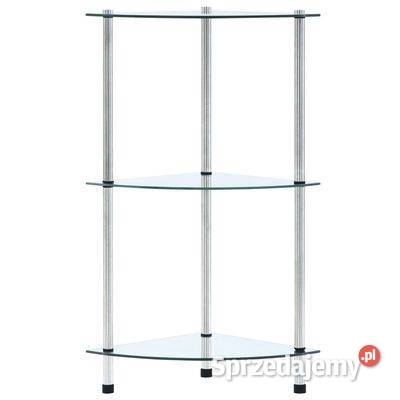 vidaXL 3poziomowa półka przezroczysta 30x30x67 Warszawa sprzedam