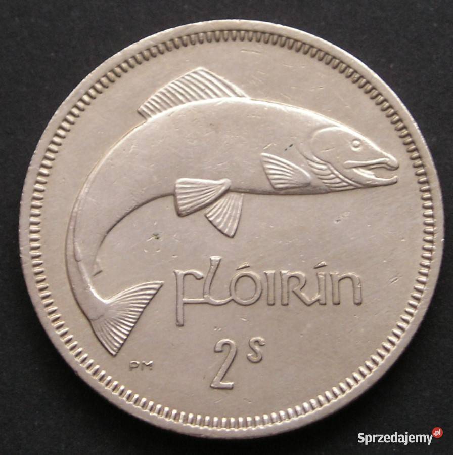 IRLANDIA 1 FLORIN 1966 ŁOSOŚ STAN 12 Łódź