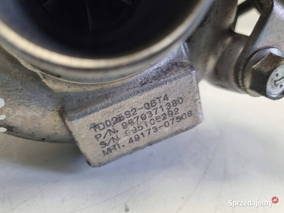 TURBOSPRĘŻARKA Peugeot 307 16 HDI turbo osobowe Turbosprężarki Rudka