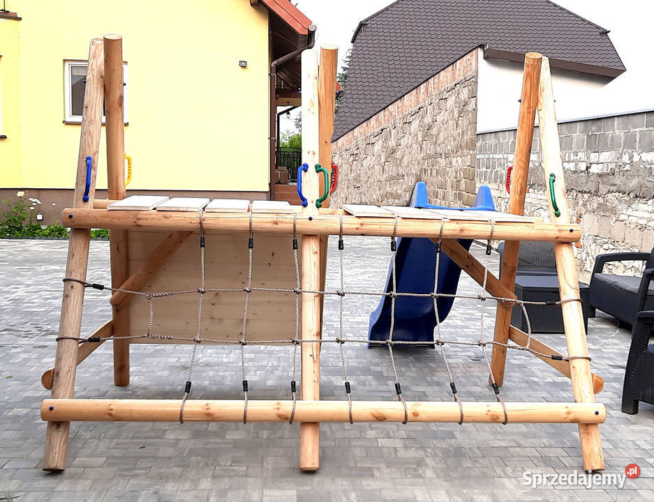Drewniany Plac Zabaw do Ogrodu SPIDER SZEROKA dolnośląskie