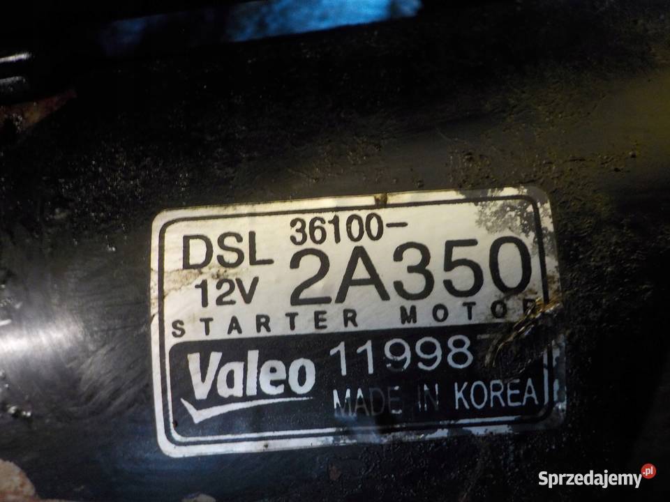 KIA SOUL 16 CRDI 13r 128 D4FB rozrusznik Układ elektryczny silnika Suków