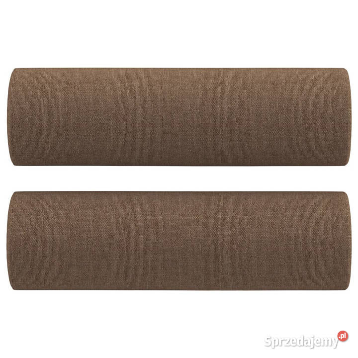 2osobowa sofa z poduszkami brązowa 120 tkanina Sofy i kanapy Warszawa