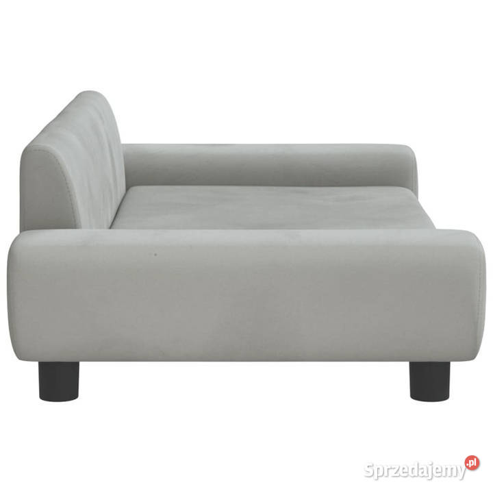Sofa dzieci jasnoszara 100x54x33 aksamit mazowieckie sprzedam