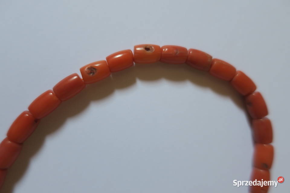 Naszyjnik korale efektowne owale mazowieckie Brwinów