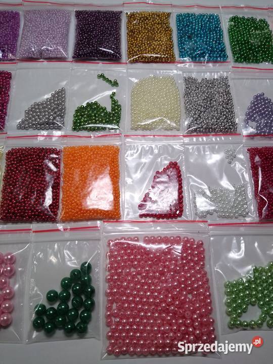 Perełki Koraliki 26 rodzajów Zestaw 346 g Gdańsk sprzedam