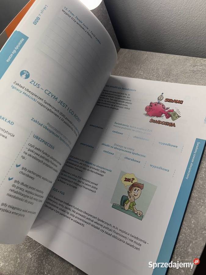 Lekcje z ZUS materiały ucznia podkarpackie Jasło sprzedam
