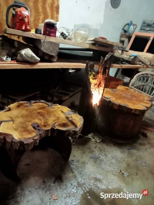 LampyStoły i inne akcesoria wykonane ze starego Łosice sprzedam